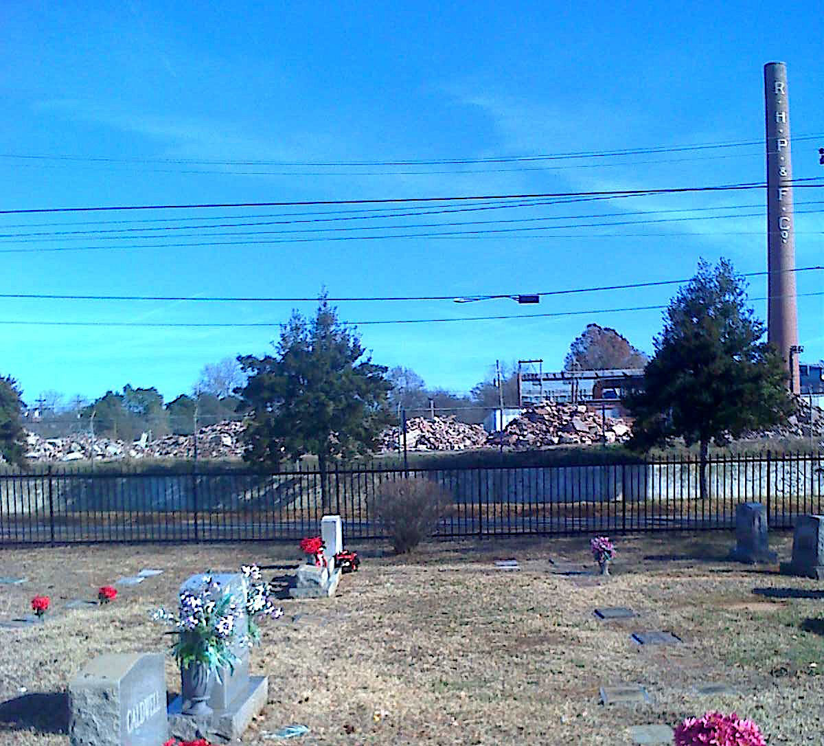 Demolition of Rock Hill Printing and Finishing Plant, Rock Hill, South Carolina, 2009