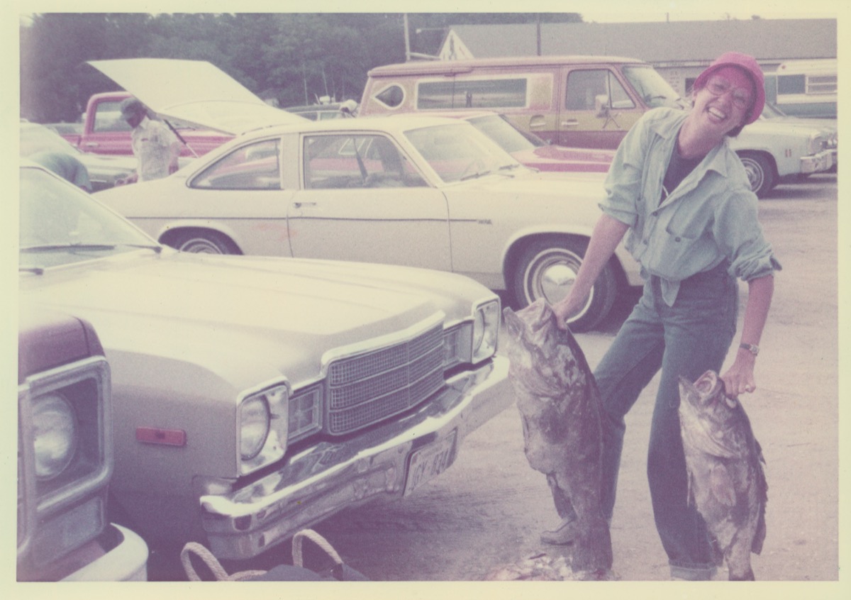 Evelyn and Her Catch, photographer unknown, semigloss print from color negative, undated