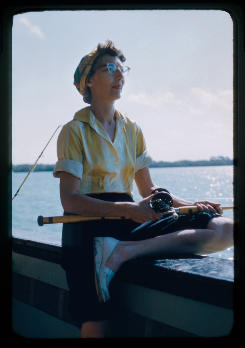 Nonnie Fishing, Florida, photographer unknown, Kodachrome, undated