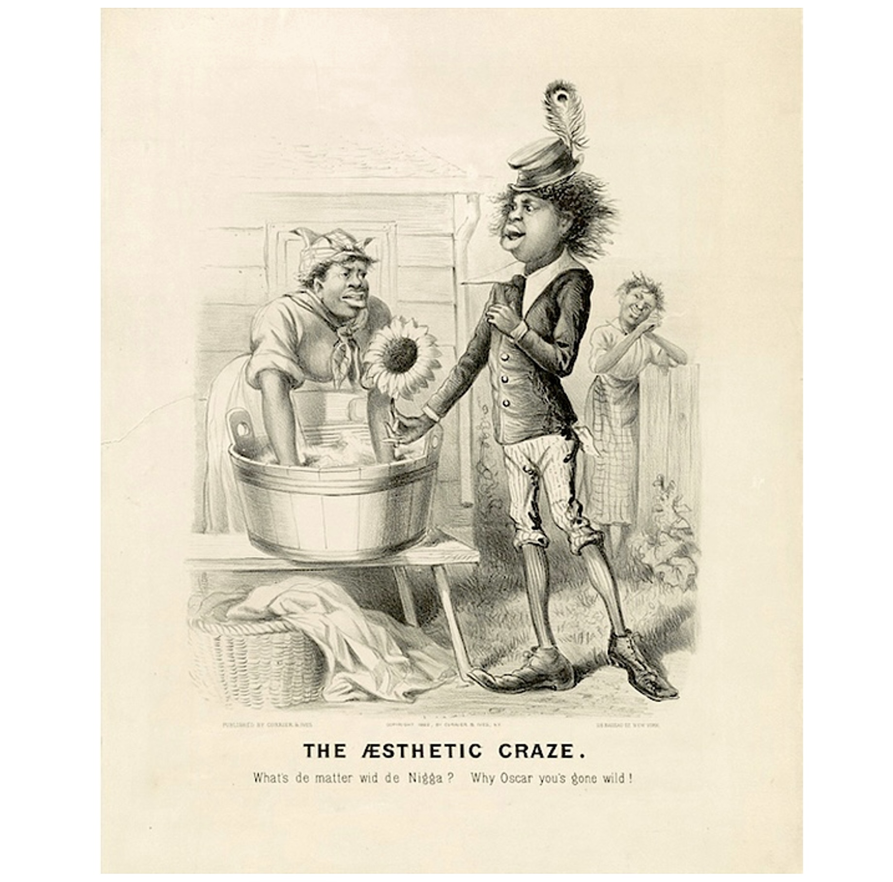 Currier & Ives, <em>The Aesthetic Craze</em>. Lithograph, 1882