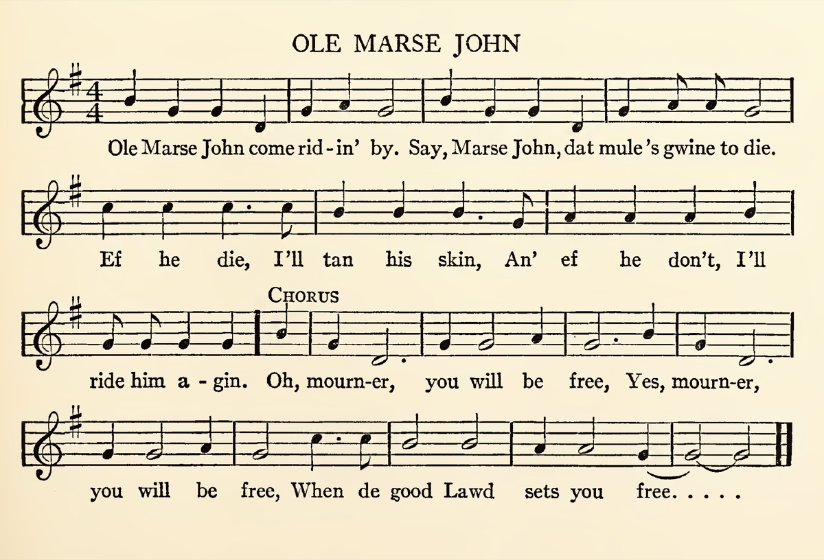 Ole Marse John, page 1