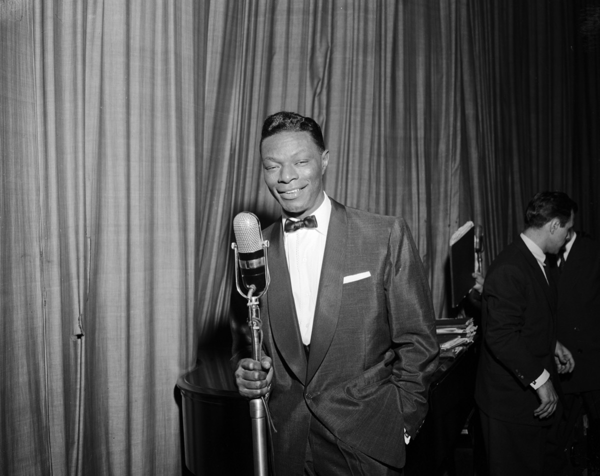 Nat “King” Cole, moments before segregationists assaulted him onstage.